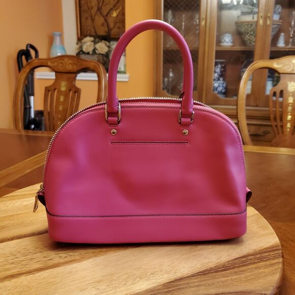NWT Coach F57555 Mini Sierra Satchel Smooth Leather Bright Fuchsia - Picture 3 of 16